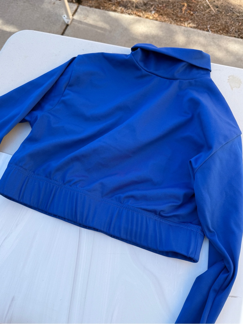 Vibrant Royal Blue and Gold Highland Hornets Cheerleading Uniform - Picture 6 of 11